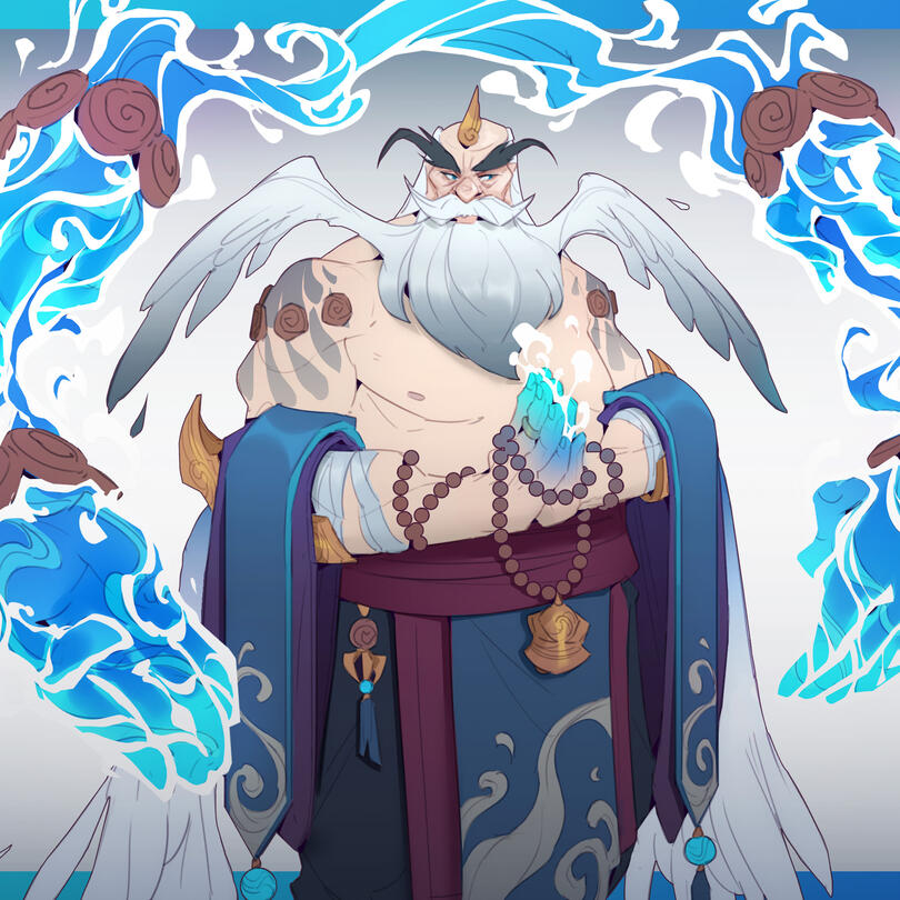 Water Heron Monk